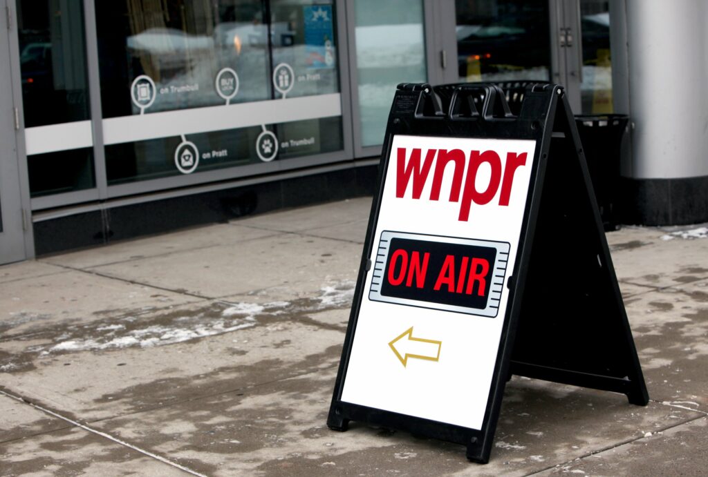 WNPR's Where We Live on location in Downtown Hartford.  Photo by Chion Wolf.