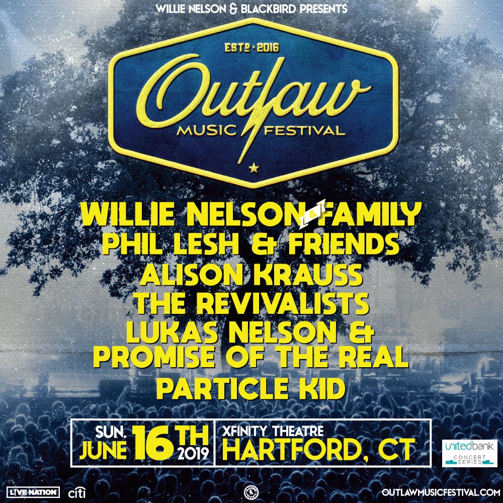 Ticket Contest Outlaw Music Festival, at Xfinity Theatre