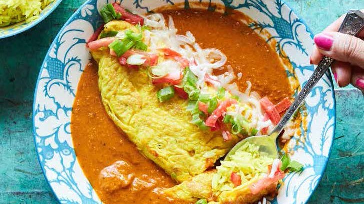 ros omelette by Maneet Chauhan. Photograph by Linda Xiao