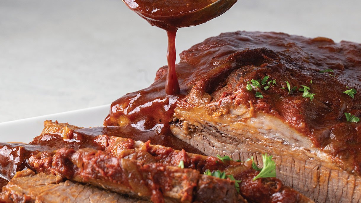 Brisket_Sam the Cooking Guy_Recipes with Intentional Leftovers. Copyright 2020 by Sam Zien. Photography by Lucas Barbieri