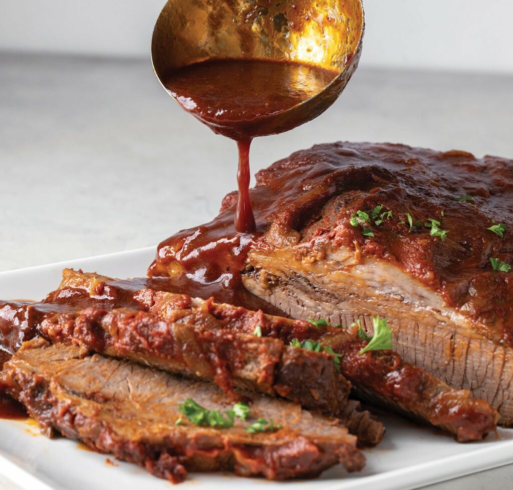 Brisket_Sam the Cooking Guy_Recipes with Intentional Leftovers. Copyright 2020 by Sam Zien. Photography by Lucas Barbieri_featured