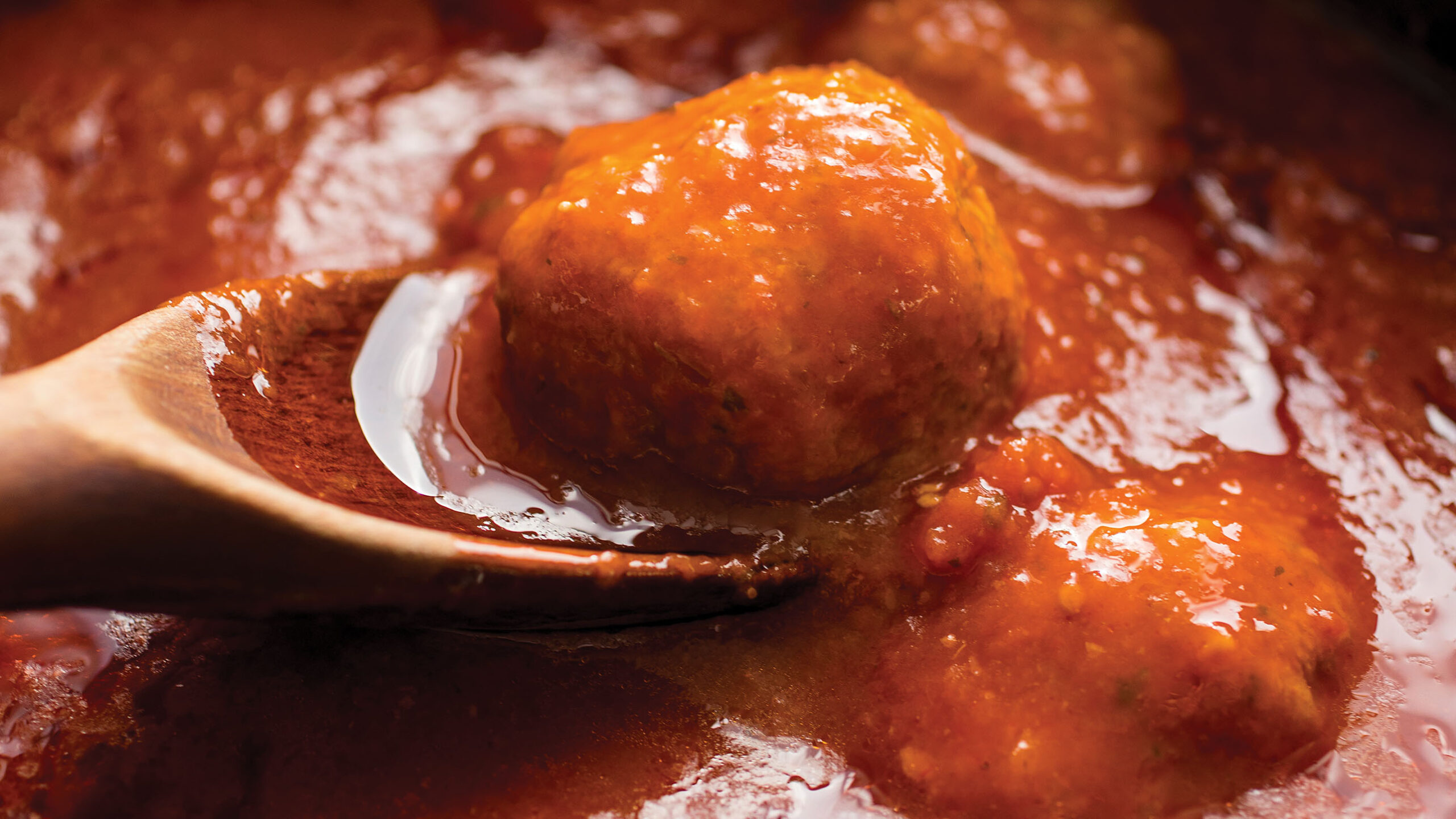 Gina's Brodo di Mama e Polpette (Meatballs with Tomato Sauce) recipe Excerpted from Heirloom Kitchen: Heritage Recipes and Family Stories from the Tables of Immigrant Women by Anna Francese Gass © 2019 Anna Francese Gass. Photos © 2019 by Andrew Scrivani