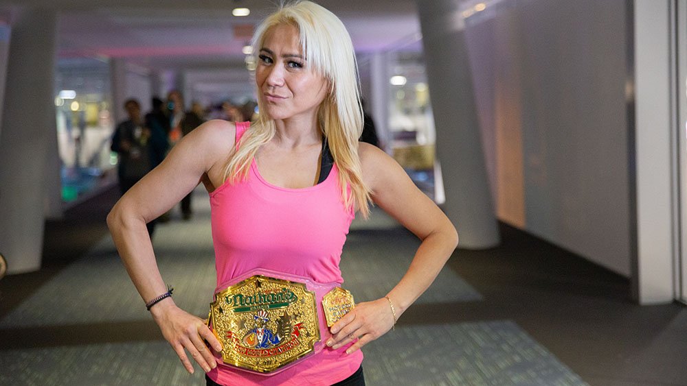 Miki Sudo – Competitive eater, seven-time Nathan’s Famous Hot Dog Eating Contest women’s champion. (Photo: TheHungryCouple.com)