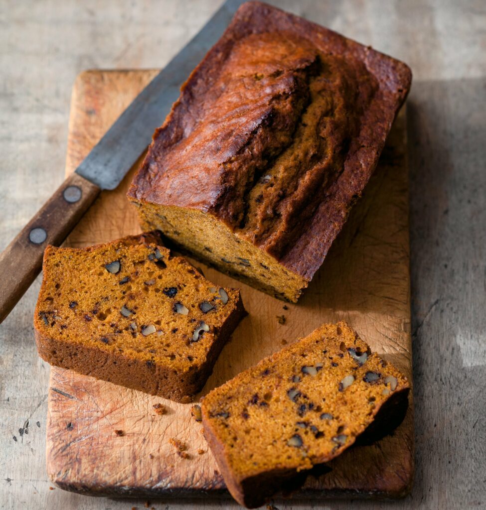 Pumpkin Bread Recipe_Excerpted with permission from New Native Kitchen by Freddie Bitsoie and James O. Fraioli. Copyright © 2021 Freddie Bitsoie and James O. Fraioli. Published by Abrams, 2021. Photo copyright © 2021 Quentin Bacon.