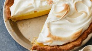 Lemon Meringue Pie recipe. excerpted with permission from The Fresh Eggs Daily Cookbook by Lisa Steele, published by Harper Horizon 2022. Photography by Tina Rupp