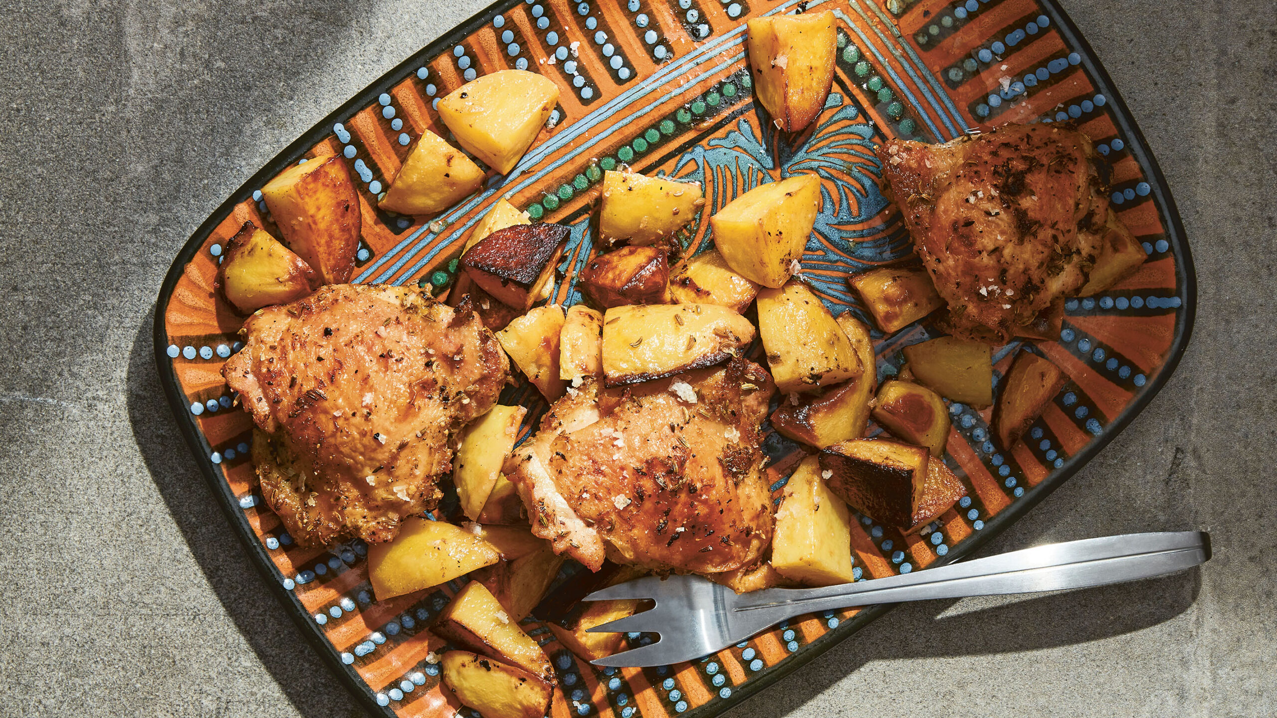 Lemon Pepper Chicken and Potatoes recipe_Reprinted from I Dream of Dinner. Copyright © 2022 by Alexandra Slagle. Photographs copyright © 2022 by Mark Weinberg. Published by Clarkson Potter, an imprint of Random House.