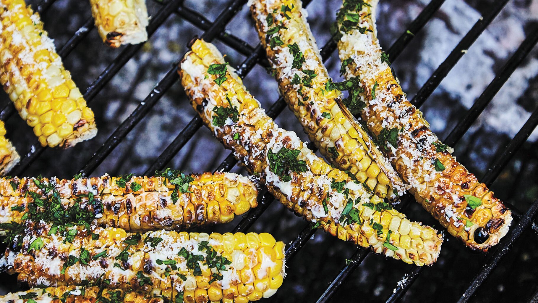 Grilled corn ribs recipe excerpted from Butcher on the Block by Matt Moore. © Matt Moore 2023. Published by Harvest, an imprint of HarperCollins. Photos © Andrea Behrends.