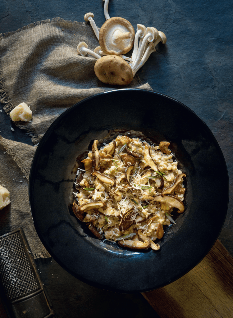 Fungi Risotto recipe excerpted from Wholesome Bowls by Melissa Delport.
