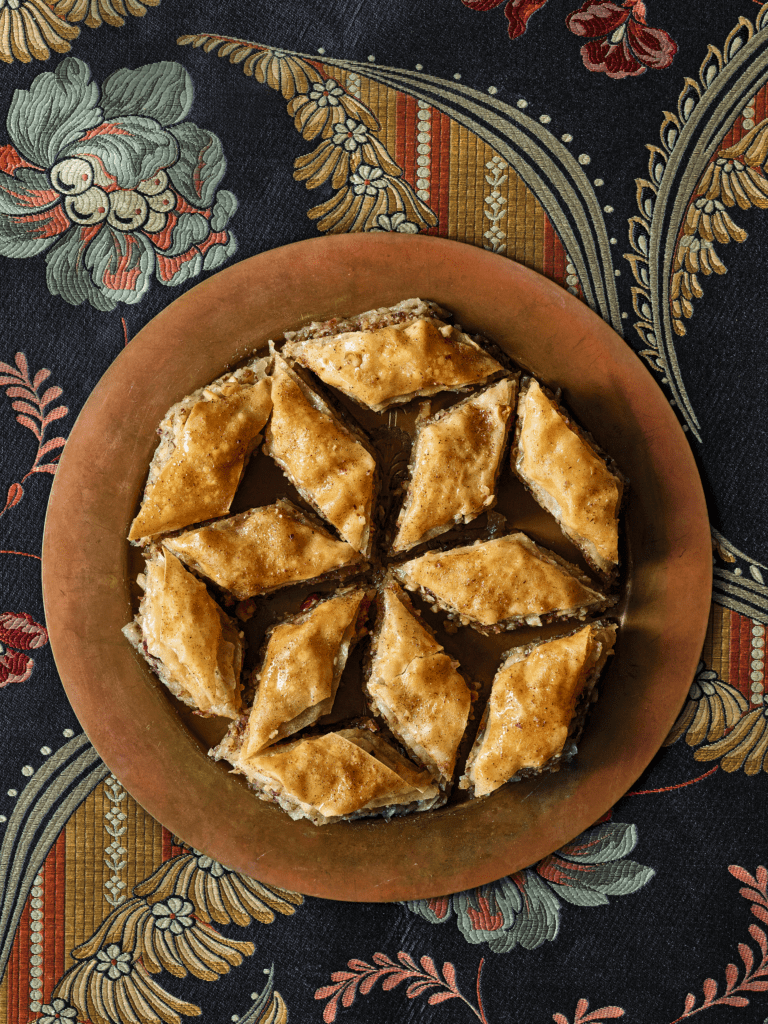 Baklava excerpted from A Middle Eastern Pantry: Essential Ingredients for Classic and Contemporary Recipes: A Cookbook by Lior Lev Sercarz.