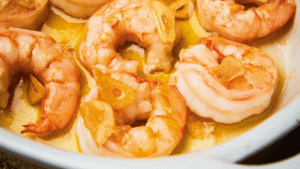 Shrimp, Sweet Garlic, and Extra-Virgin Olive Oil excerpted from Seafood Simple by Eric Ripert.