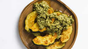 Pumpkin Seed Pesto with Cilantro and Chipotle by Christopher Kimball's Milk Street. © 2018 Christopher Kimball’s Milk Street. All Rights Reserved.