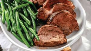 Oven-Roasted Beef Tenderloin excerpted from Just Eat by Jessie James Decker.