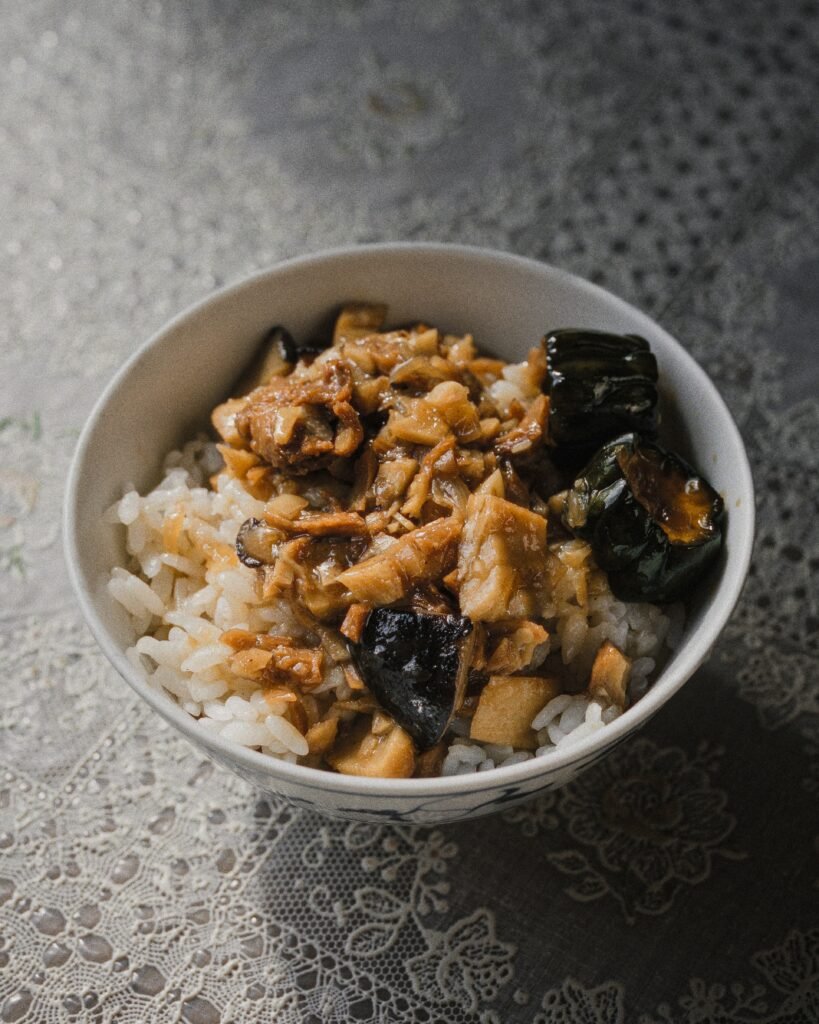 Braised Pork over Rice excerpted from A-Gong’s Table by George Lee.