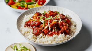 General Tsao Chicken excerpted from Slimming Eats Made in the Air Fryer by Siobhan Wightman.