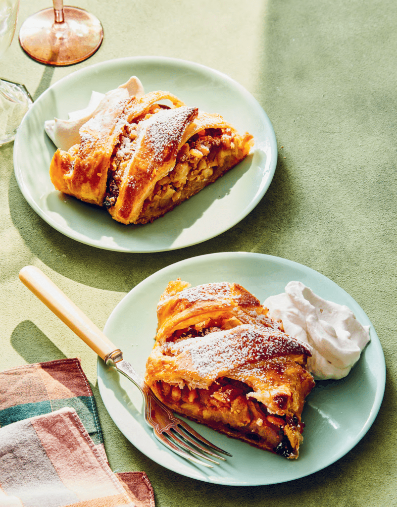 Strudel di Mele excerpted from Italian Snacking by Anna Francese Gass.