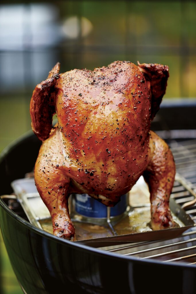 Basic Beer-Can Chicken recipe from Beer-Can Chicken by Steven Raichlen.