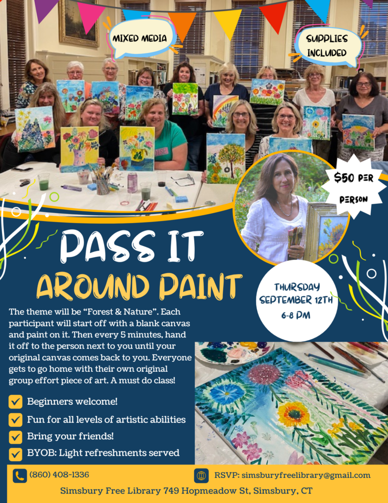 Pass It Around Paint September Flyer