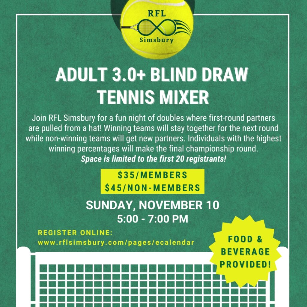 Adult 3.0+ Blind Draw Tennis Mixer RFL (Square)