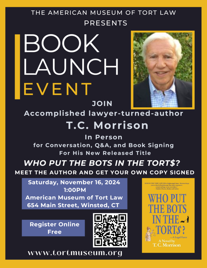 Blue and Yellow Book Launch Flyer in person